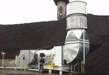 60,000 CFM Englo Type 46 Extractor Coal Reclaim Tunnel Installation Englo Type 46 Extractor Coal Reclaim Tunnel Installation