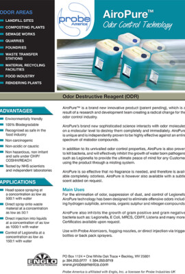 A page of information about the product.
