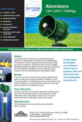 A brochure with pictures of different types of fans.